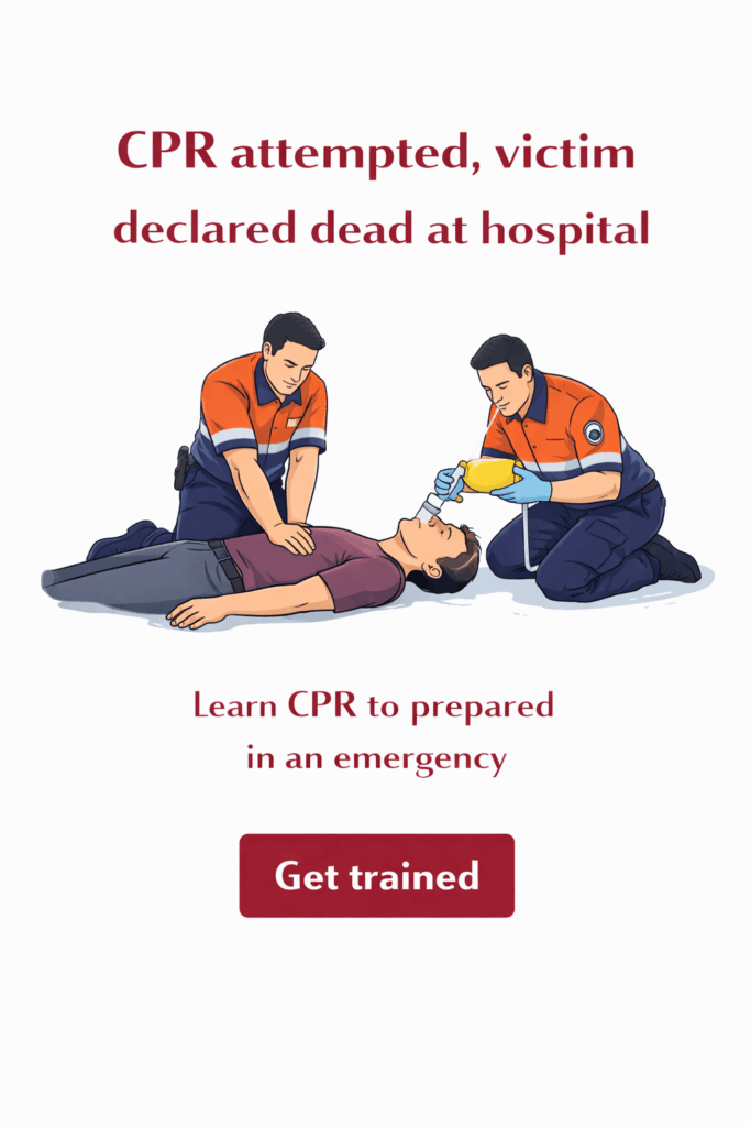 CPR scene in a medical emergency