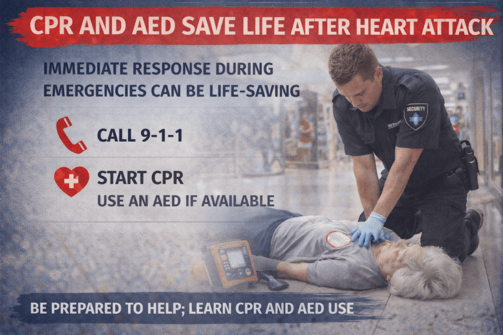 CPR and AED in action