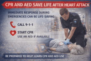 CPR and AED in action