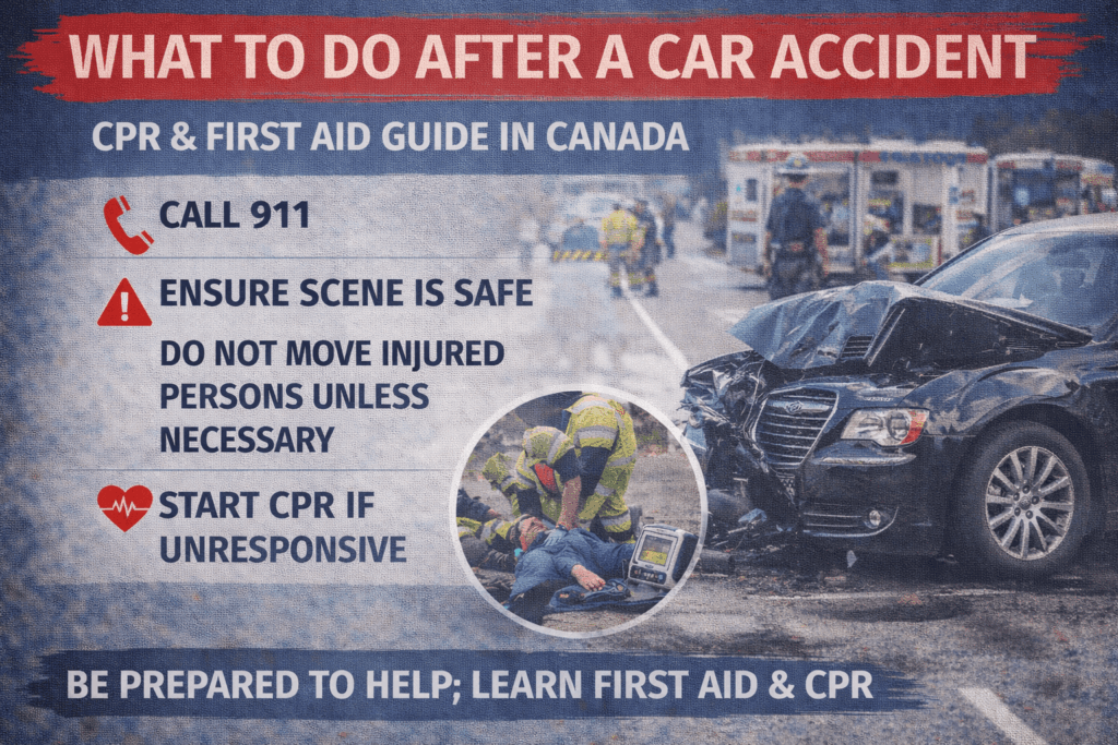 CPR and first aid after an accident