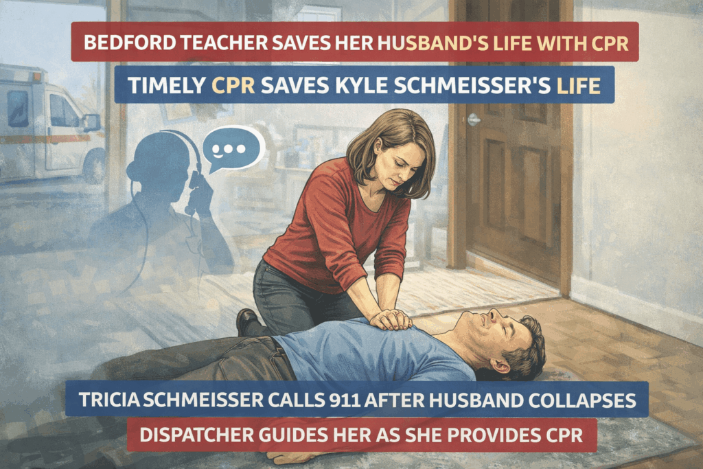 Heroic CPR saves Bedford man's life