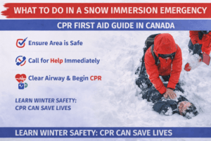 Snow immersion rescue CPR guide