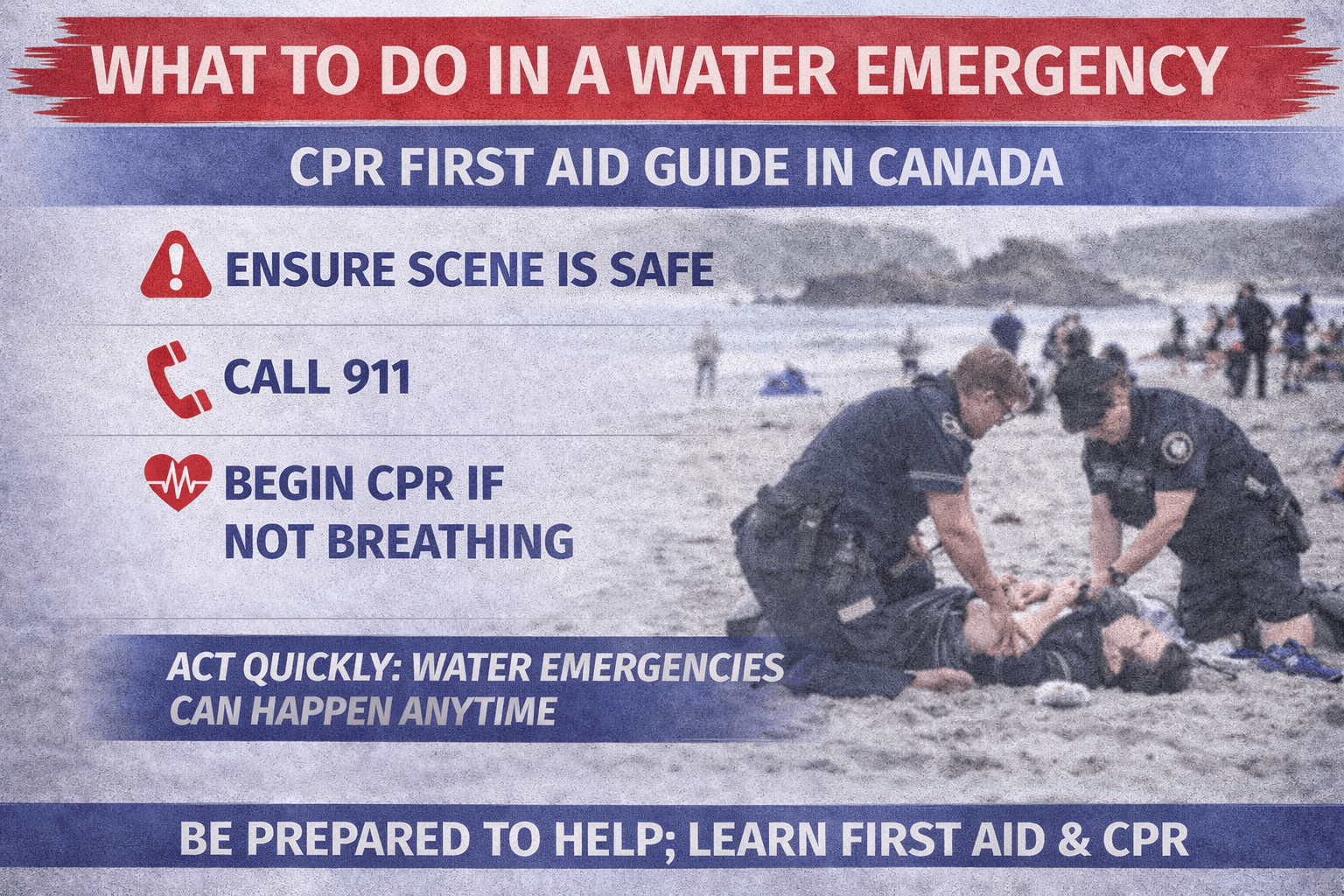 What to Do in a Water Emergency: CPR First Aid Guide Canada