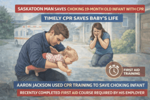 Man saves choking baby with CPR