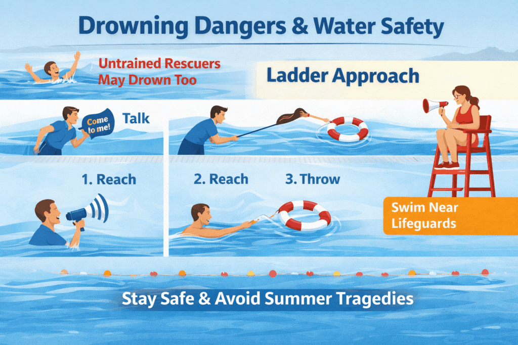 Water safety tips and rescue methods