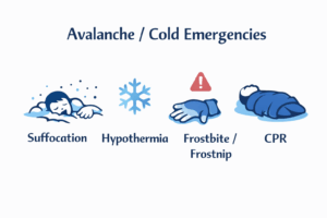 Avalanche and cold emergency responses