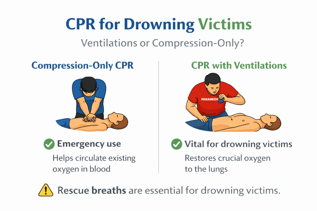 CPR techniques for drowning victims