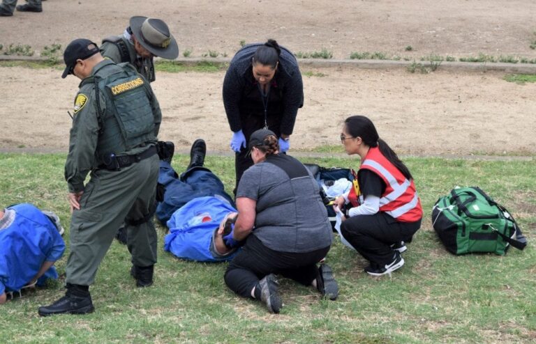 Correctional officers perform CPR on inmate after suspected drug overdose inside prison facility