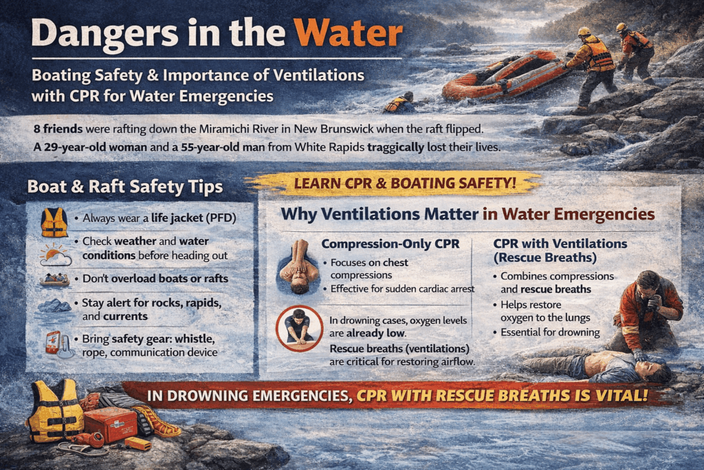 Dangers of water safety and CPR