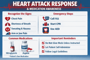 Heart attack response and medication guide