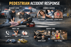 Pedestrian accident response guide