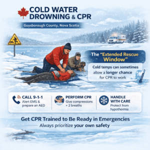 Cold water drowning rescue in Nova Scotia