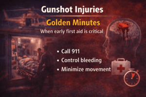First aid for gunshot injuries guide