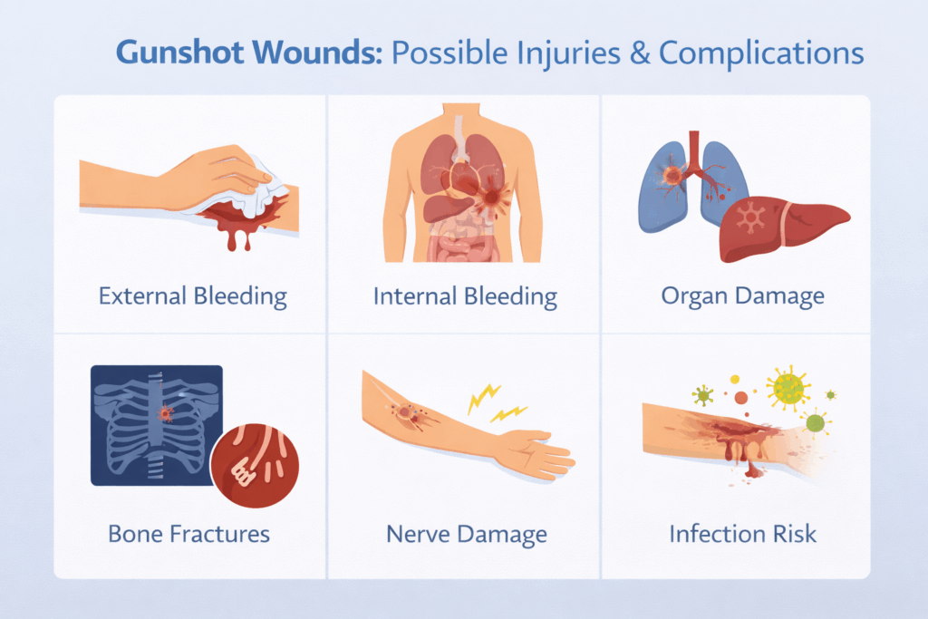 Gunshot wound first aid guide