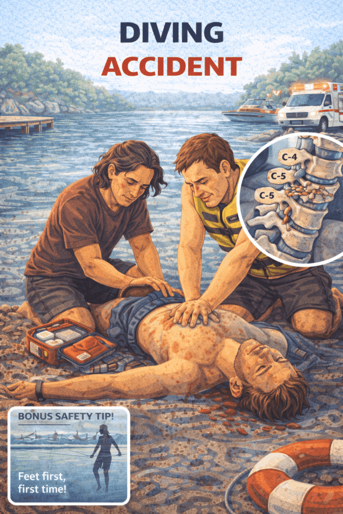 Lakeside diving accident response scene (1)