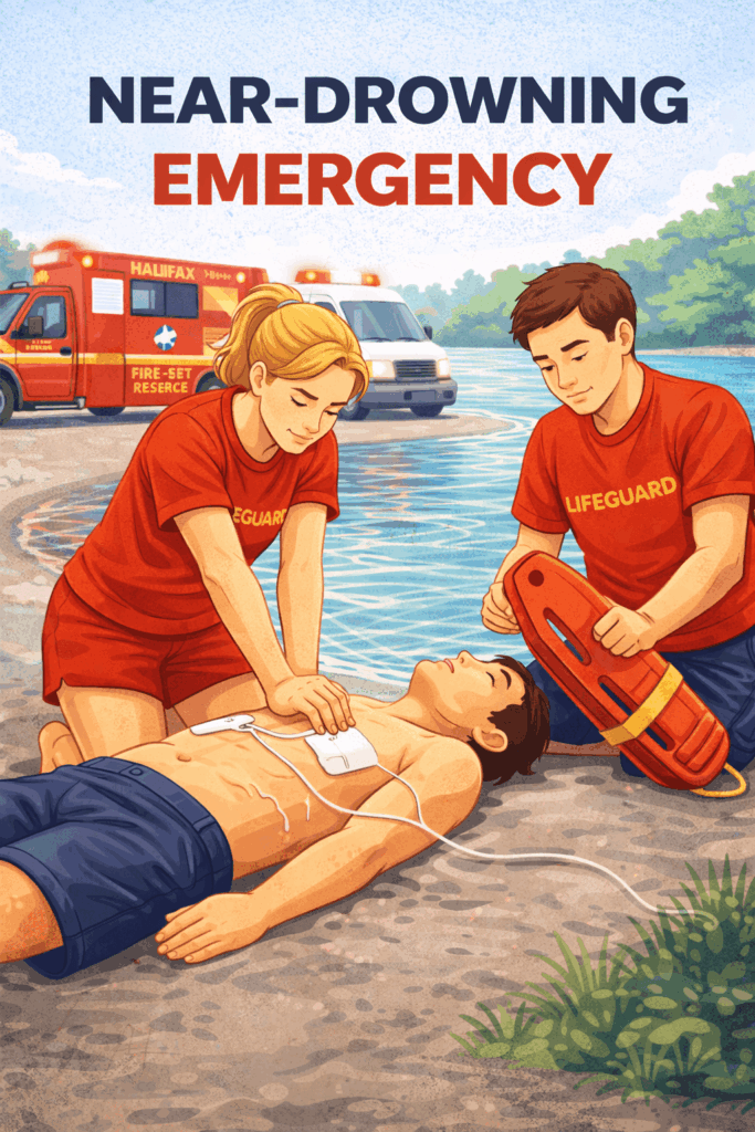 Lifeguards saving lives at Chocolate Lake (1)