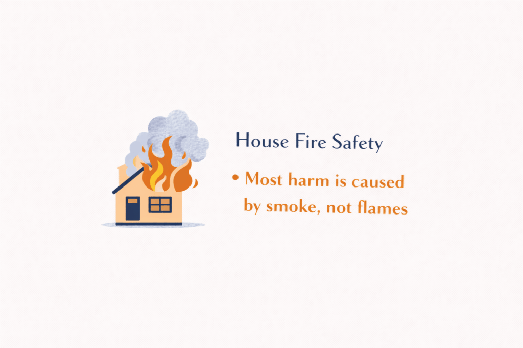 House fire safety infographic