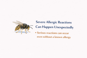 Wasp and allergic reaction awareness