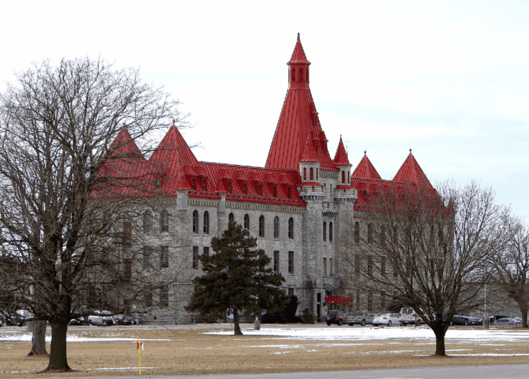 Exterior view of Collins Bay Institution in Kingston, Ontario, where an inmate died after a suspected drug overdose.