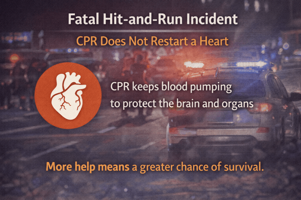 CPR and survival after hit-and-run