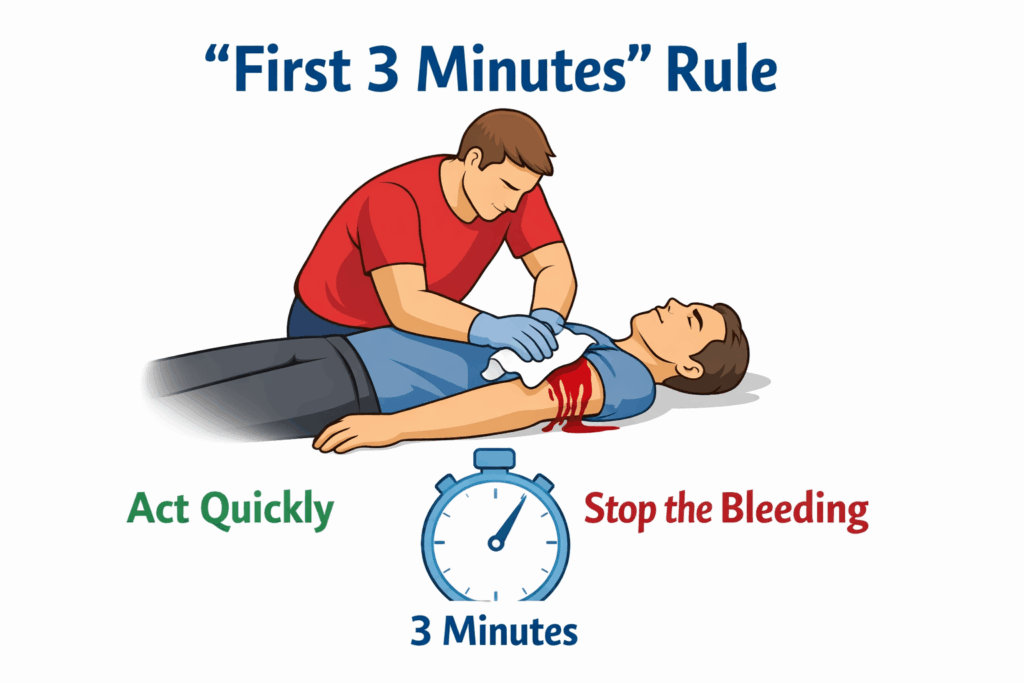 First aid the first 3 minutes